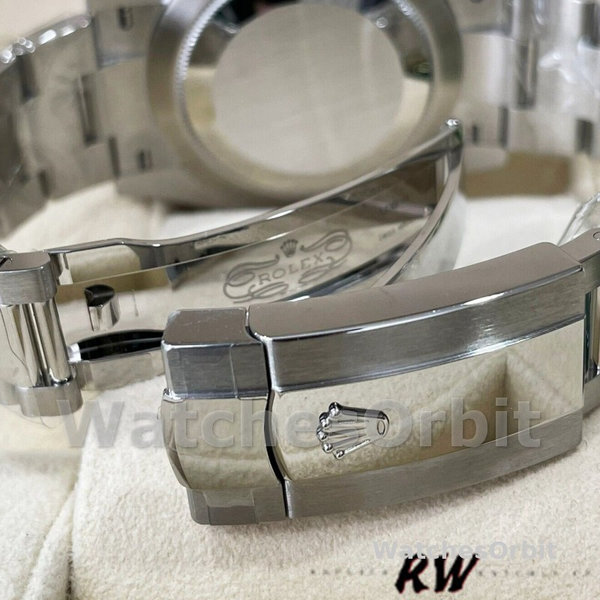 Replica Rolex Datejust 41 mm Uomo-m126334 0027-Ghiera scanalata-Dialetto verde Quadrante verde