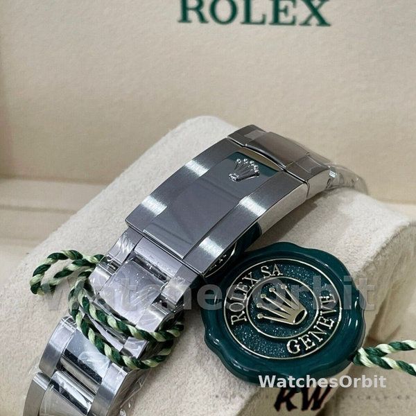 Replica Rolex Datejust 41 mm Uomo-m126334 0027-Ghiera scanalata-Dialetto verde Quadrante verde
