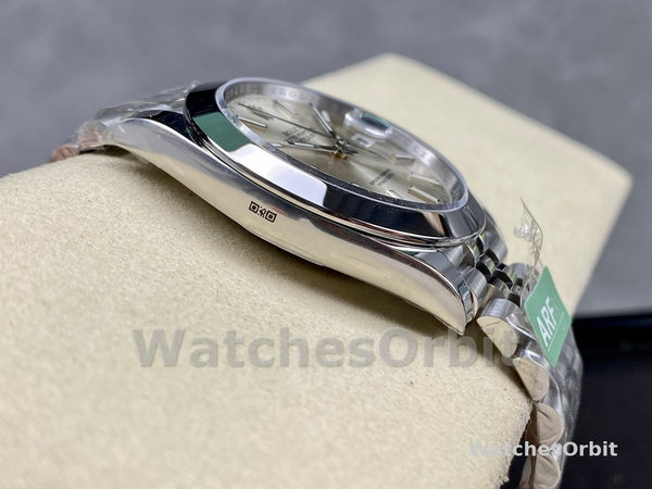 Rolex Datejust 41mm m126300 0004 Silver Stick DIal Oystersteel Case Domed Bezel