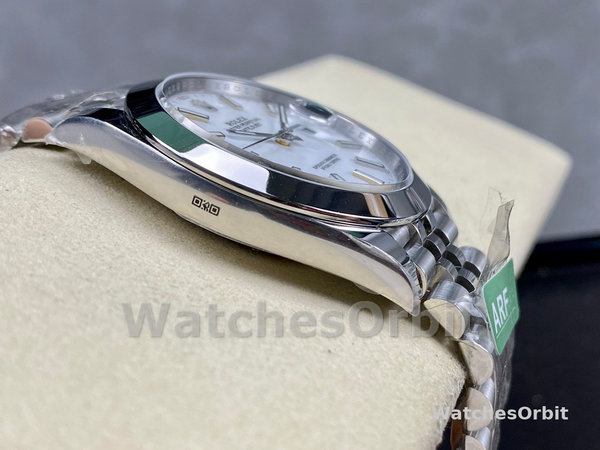 Replica Rolex Datejust 41-126300 0006 da uomo, acciaio inossidabile, indice bianco, quadrante bianco Jubilee