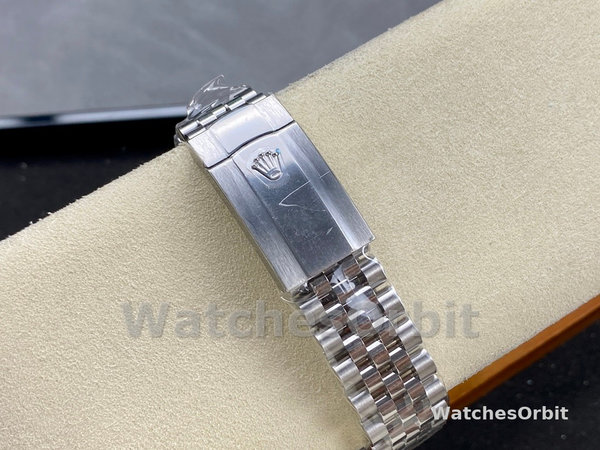 Replica Rolex Datejust 41-126300 0006 da uomo, acciaio inossidabile, indice bianco, quadrante bianco Jubilee