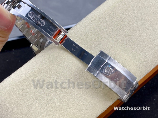 Replica Rolex Datejust 41-126300 0006 da uomo, acciaio inossidabile, indice bianco, quadrante bianco Jubilee
