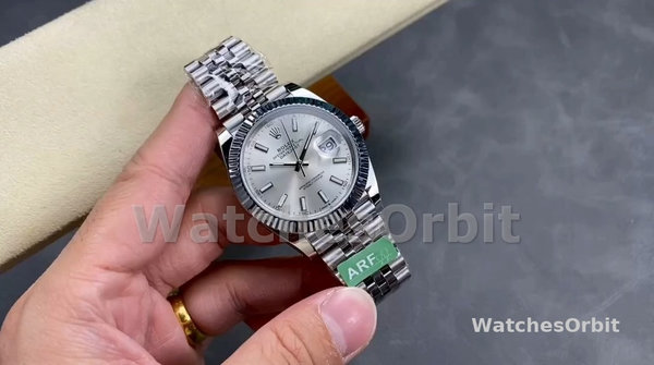 Replica Rolex Datejust 41-126334 0004, Acciaio inossidabile, Quadrante argentato, Jubilee, Quadrante argentato, Uomo