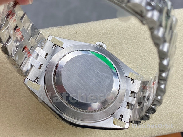 Replica Rolex Datejust 41-126334 0004, Roestvrij staal, Zilveren index wijzerplaat, Jubileum, Zilveren wijzerplaat voor heren