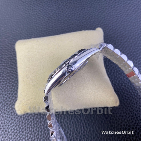Replica Rolex Datejust 41 mm in acciaio inossidabile Quadrante verde menta - 126334 0030 Quadrante verde