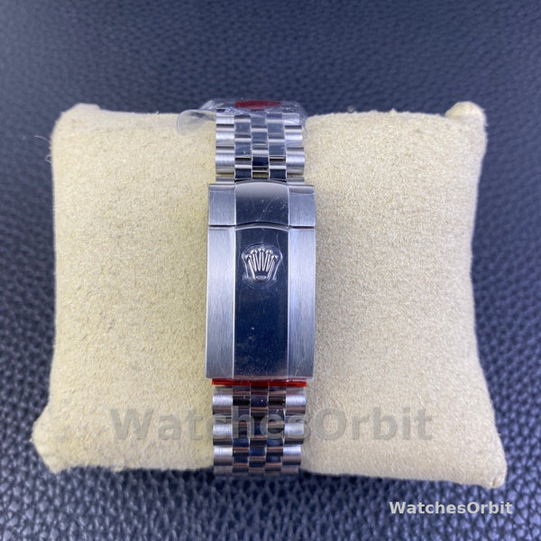 Replica Rolex Datejust 41 mm in acciaio inossidabile Quadrante verde menta - 126334 0030 Quadrante verde