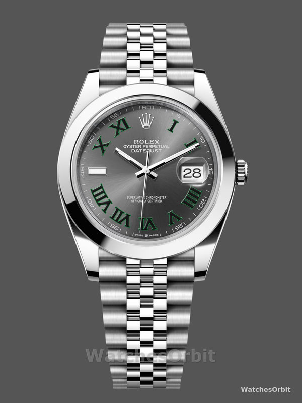 Rolex Datejust 41mm Stainless Steel m126300 0014 Slate Roman Jubilee