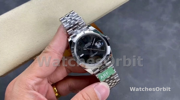Men's Rolex Datejust 41-m126300 0014, Stainless Steel, Slate Roman Dial, Jubilee Grey Dial