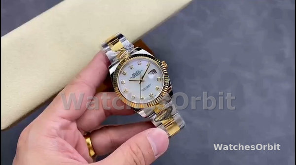 Women's Rolex Datejust 31-m278381RBR 0032, Rose Gold, Silver Floral Motif Diamond Dial, Diamond Bezel, Silver