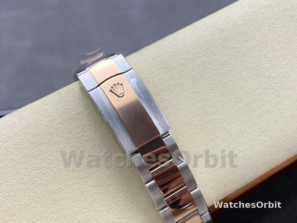 Replica Heren Rolex Datejust 41-126331 0009, tweekleurig, roségoud, Sundust index wijzerplaat Sundust wijzerplaat