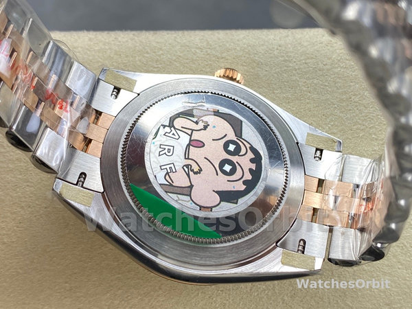 Replica Heren Rolex Datejust-m126331 0018, 41mm, Automatisch, Jubileum armband, Zilveren wijzerplaat met golfmotief