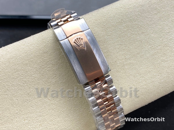 Replica Heren Rolex Datejust-m126331 0018, 41mm, Automatisch, Jubileum armband, Zilveren wijzerplaat met golfmotief