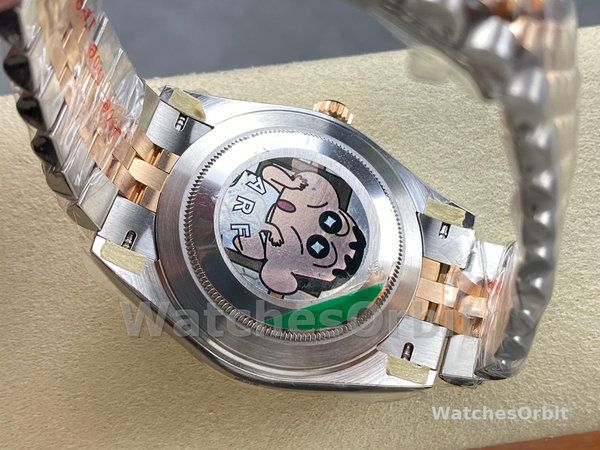 Replica Rolex Datejust-m126331 0002, automatico, oro rosa e acciaio, quadrante marrone, uomo