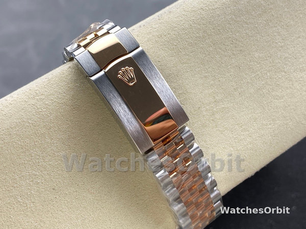 Replica Rolex Datejust-m126331 0002, automatico, oro rosa e acciaio, quadrante marrone, uomo