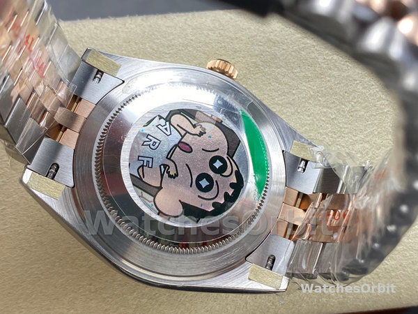 Replica Rolex Datejust-m126331 0020, grijs wijzerplaat met geribbeld motief, grijze wijzerplaat voor heren