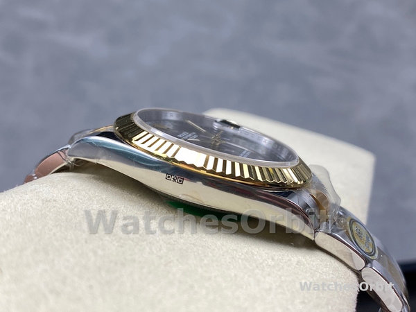 Replica Heren Rolex Datejust-m126333 0019, 41mm, Grijs two-tone, Grijze wijzerplaat voor heren