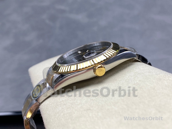 Replica Heren Rolex Datejust-m126333 0019, 41mm, Grijs two-tone, Grijze wijzerplaat voor heren