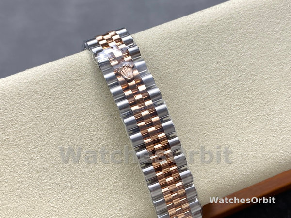 Womens Rolex Datejust Lady 31-278381RBR, Rose Gold & Steel, Slate Roman Diamond VI Dial, Diamond Bezel, Jubilee Bracelet, Women’s Slate Replica Watch Image