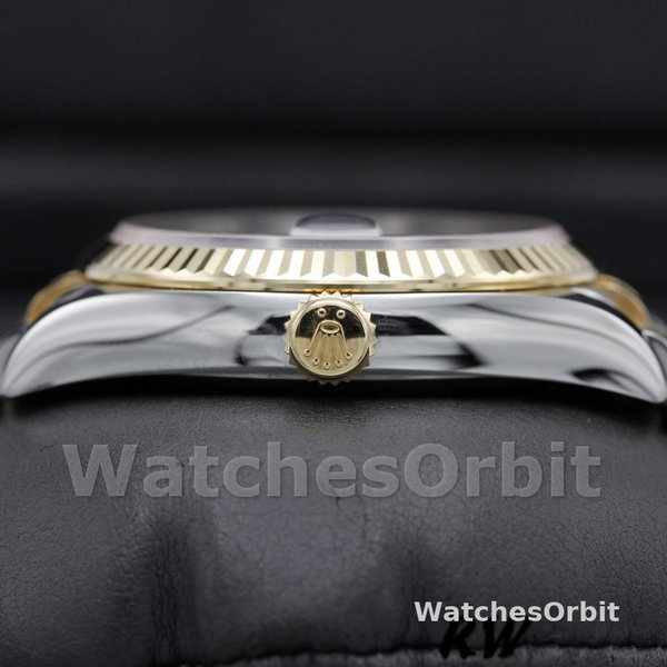 Womens Rolex Datejust 36mm Unisex-m126233 0019-White Index Dial-Fluted Bezel White Replica Image