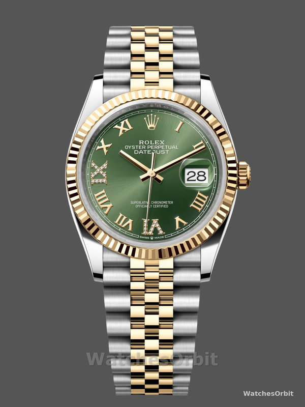 Rolex Datejust m126233 0025 Olive Green Dial 36MM Unisex Replica Watch
