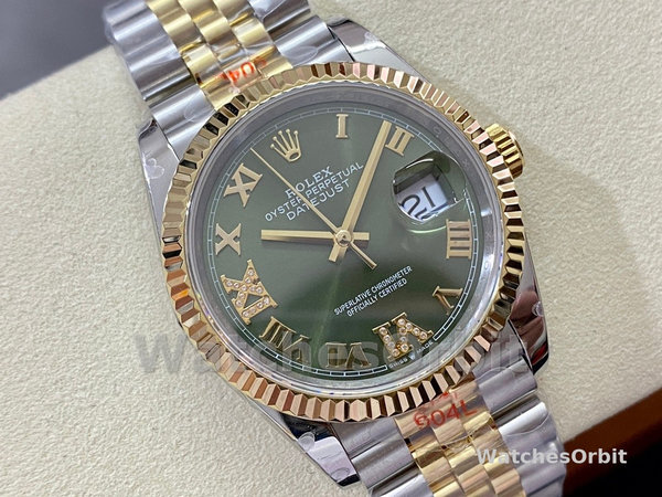 Rolex Datejust m126233 0025 Olive Green Dial 36MM Unisex Replica Watch