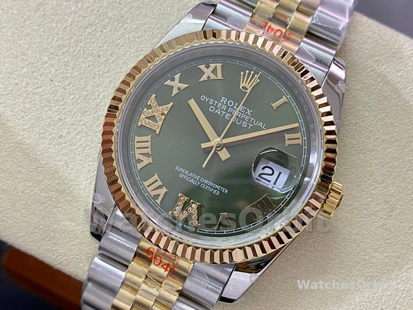 Rolex Datejust m126233 0025 Olive Green Dial 36MM Unisex Replica Watch