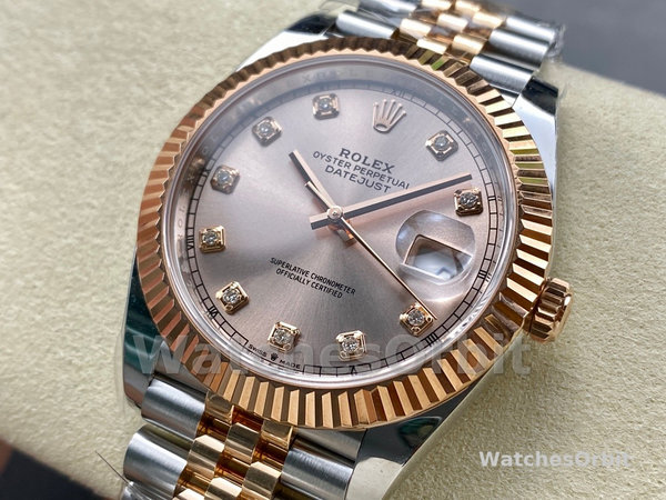 Replica Heren Rolex Datejust-m126331 0008, 41mm, Sundust Diamanten Jubileum, Sundust Diamanten Wijzerplaat