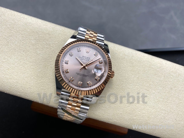 Replica Heren Rolex Datejust-m126331 0008, 41mm, Sundust Diamanten Jubileum, Sundust Diamanten Wijzerplaat