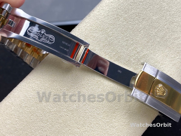 Replica Rolex Day Date 36-m128396TBR 0024 voor heren, 36mm, Helderblauwe Met Diamant bezette Wijzerplaat, Met Diamant bezette Ring, Blauw