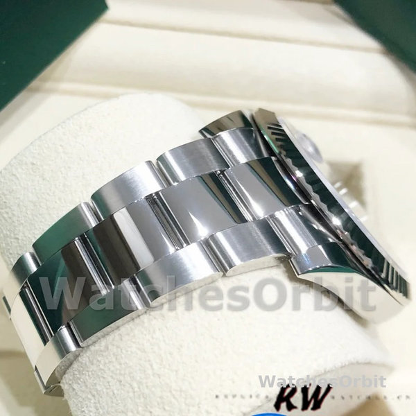 Replica Rolex Datejust 41 mm Uomo-m126334 0021-Lunetta scanalata-Giallo grigio Wimbledon Quadrante grigio Wimbledon