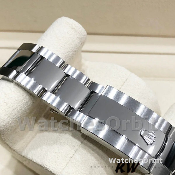 Replica Rolex Datejust 41 mm Uomo-m126334 0021-Lunetta scanalata-Giallo grigio Wimbledon Quadrante grigio Wimbledon