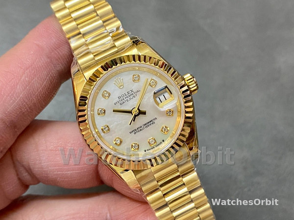 Rolex Datejust m279178 0025 Mother Of Pearl Dial Fluted Bezel 28mm Lady Replica Watch