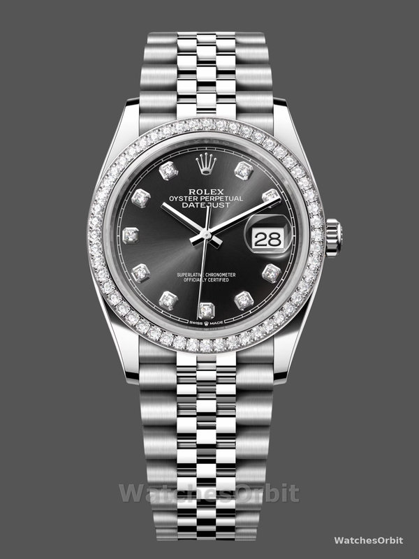 Rolex Datejust Stainless Steel 126284RBR 0019 Black Diamond Jubilee