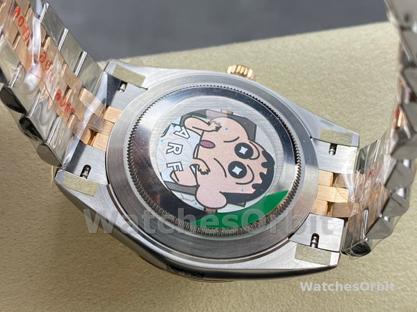 Mens Rolex Datejust-M126231 0017, Steel & Everose Gold, White Dial White Dial Replica Watch Image