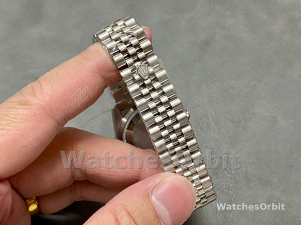 Rolex Datejust Steel White Gold Pink Dial m279384rbr 0003 28mm Lady Replica Watch