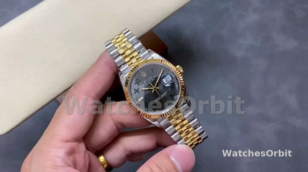 Rolex Datejust Two-Tone Steel Yellow Gold Fluted Bezel m126233 0035 36mm Unisex Replica Watch