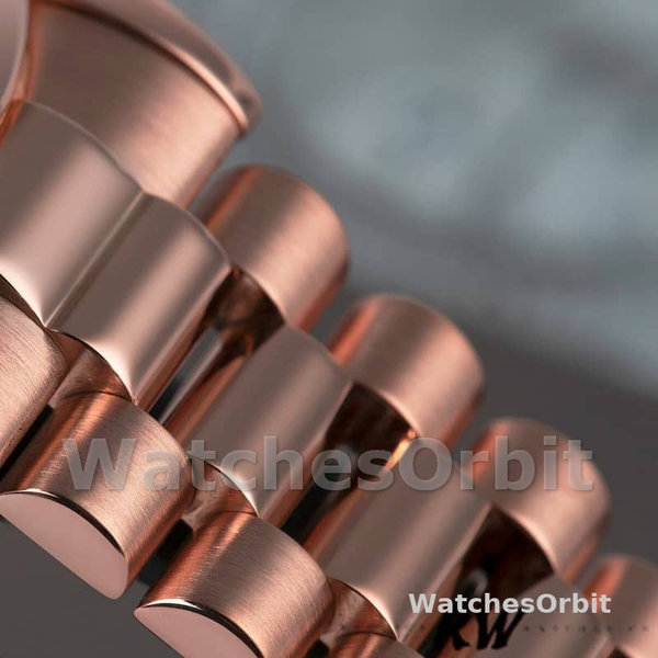 Replica Heren Rolex Day-Date 36mm Unisex-118205-Zwarte Wijzerplaat Zwart