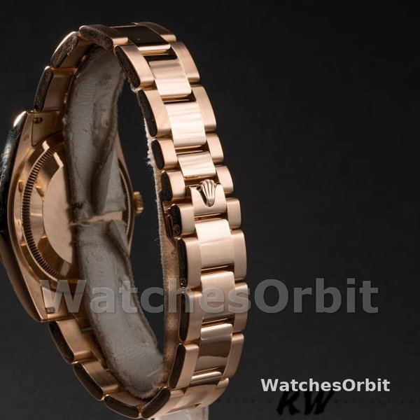 Replica Rolex Day-Date 36mm Unisex-118205-MOP-Roman Numeral Dial MOP