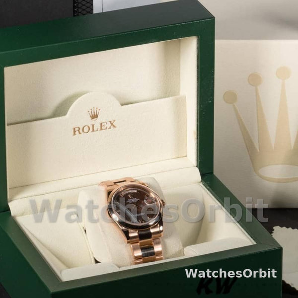 Replica Rolex Day-Date 36mm Unisex-118205-MOP-Roman Numeral Dial MOP
