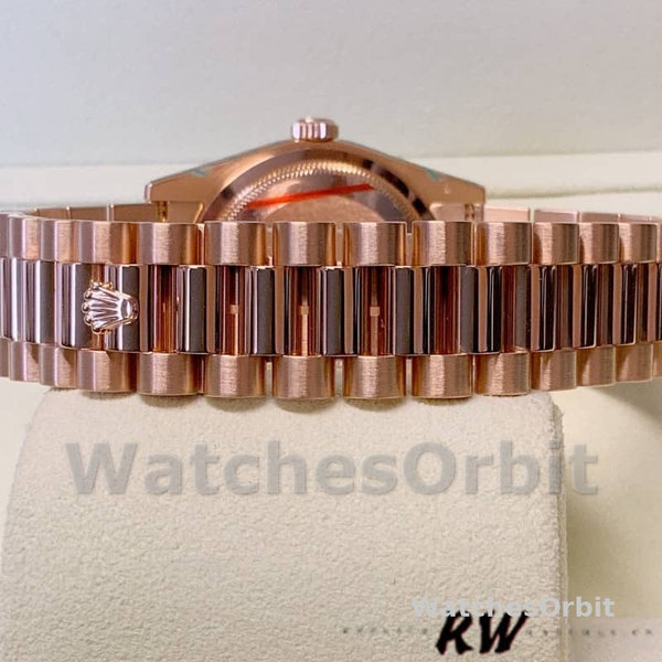 Replica Rolex Day-Date 36mm voor heren-118205-Roze wijzerplaat met diamant