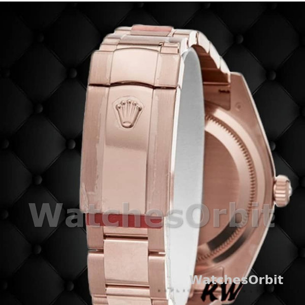 Replica Rolex Day-Date 36mm unisex-118205-Rose Gold-Chocolate Dial Chocolade