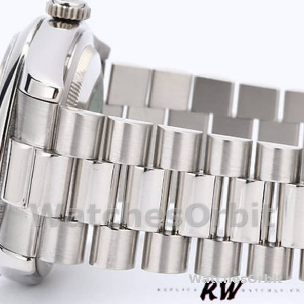 Replica Rolex Day-Date 36mm Unisex-118206-Meteoriet Grijze Wijzerplaat