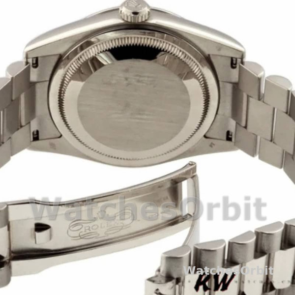 Replica Rolex Day-Date 36mm Unisex-118206-Parelmoer-Zwarte Wijzerplaat MOP