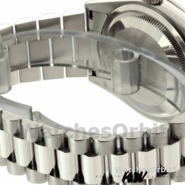 Replica Rolex Day-Date 36mm Unisex-118206-Parelmoer-Zwarte Wijzerplaat MOP