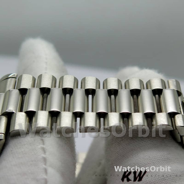 Replica Rolex Day-Date 36mm Unisex-118206-Platinum-Zwart Diamond Dial Zwart