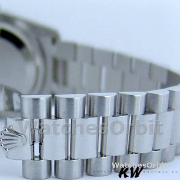 Replica Rolex Day-Date 36mm Unisex-118206-Zilver Diamanten Wijzerplaat-Platina Zilver