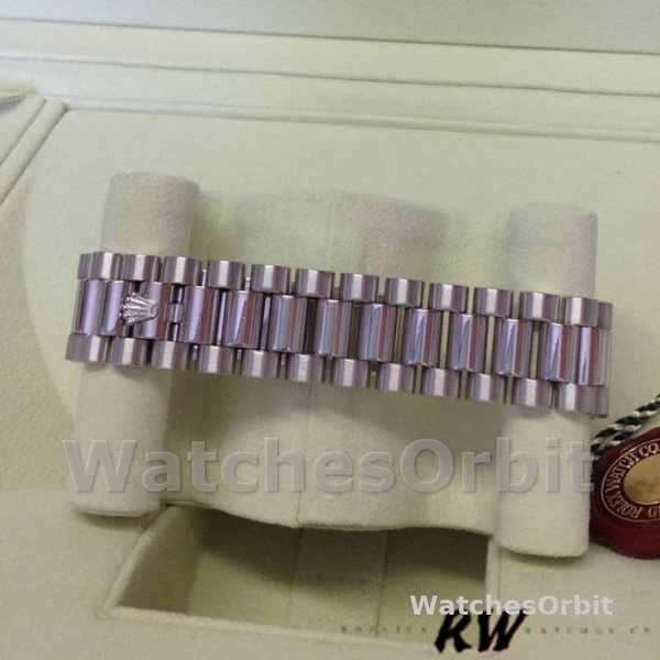 Replica Rolex Day-Date 36mm Unisex-118206-Golfpatroon-IJsblauwe wijzerplaat-Arabische cijfers Ijsblauw