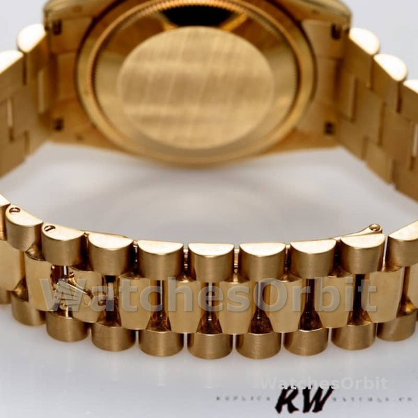 Replique Rolex Day-Date 36mm Unisex-118208-Arabic Numeral Wave-Champagne Cadran Champagne