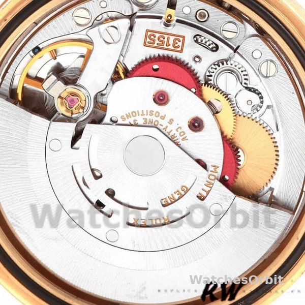 Replique Rolex Day-Date 36mm Unisex-118208-Cadran noir-Automatique-Or jaune Noir