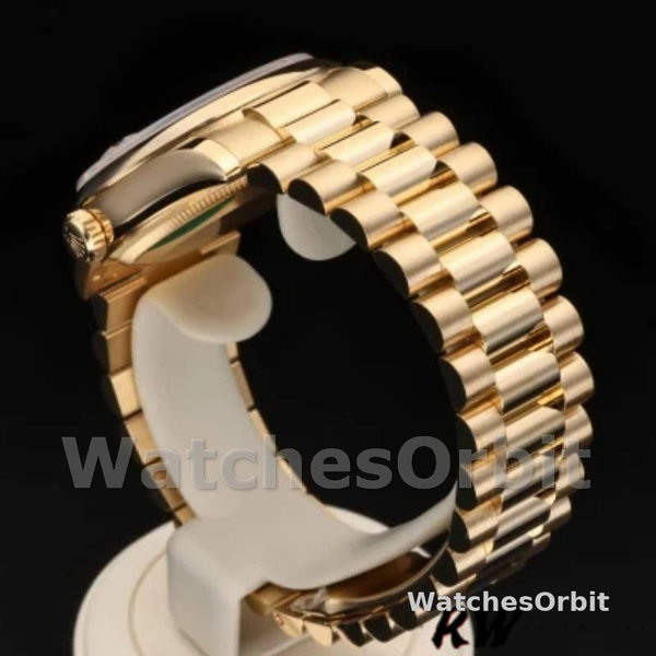 Replique Rolex Day-Date 36mm Unisex-118208-Cadran noir à diamants Noir